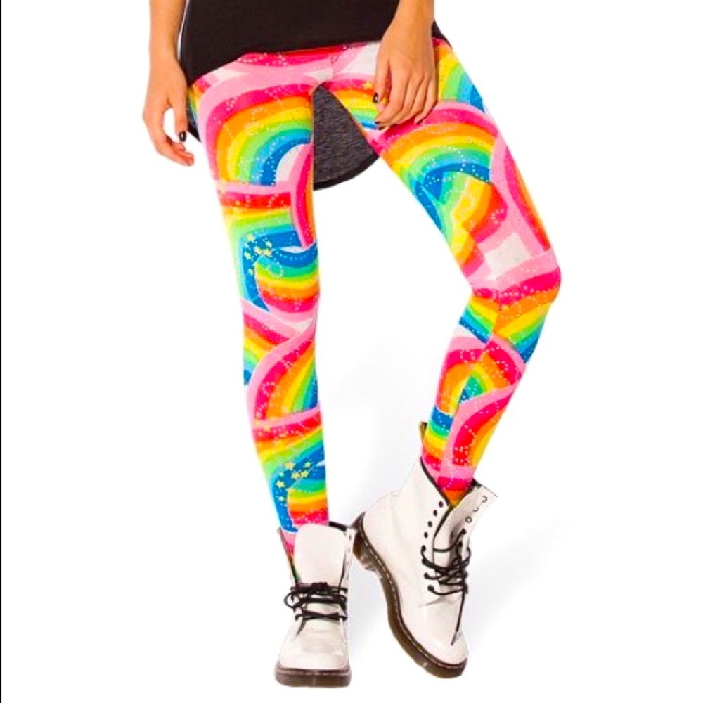 Authentic BlackMilk Rainbow Brite leggings
